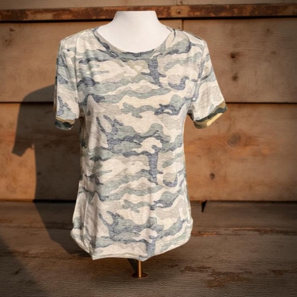 Camo T shirt Hem & Thread Camo 
outside stitching Size Medium NWT - Picture 4 of 13